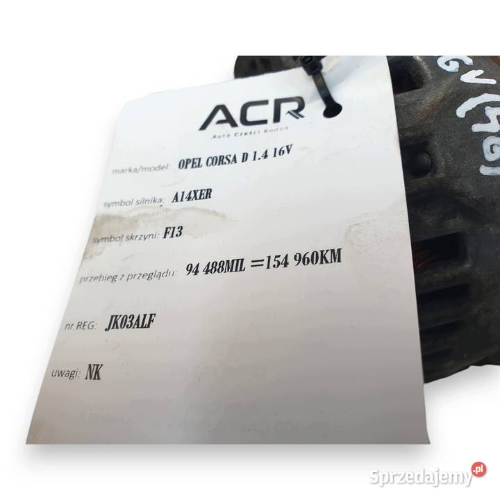 ALTERNATOR Opel Corsa D Astra J 12 14 120A Bosch osobowe lubelskie