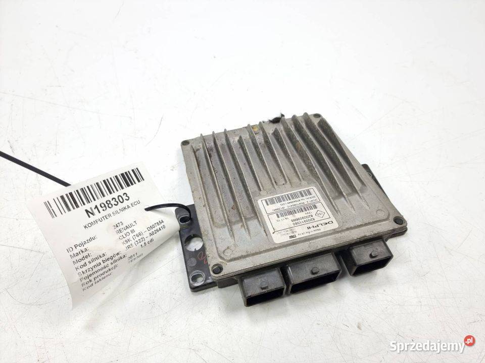 KOMPUTER SILNIKA ECU RENAULT CLIO III 8200911560 Lipno sprzedam