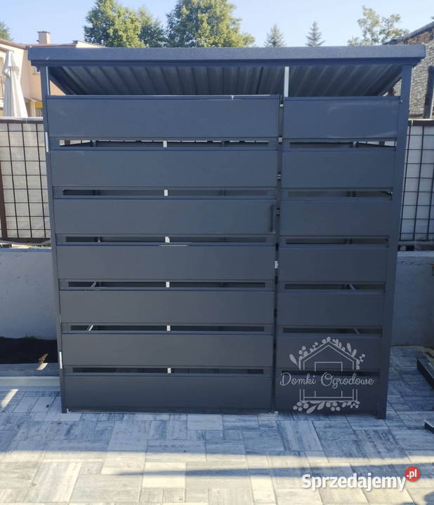 Wiata śmietnikowa spad tył 15x05m Antracyt Cieszyn sprzedam
