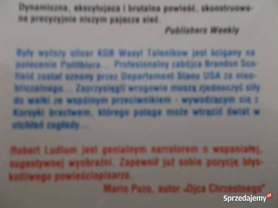 Robert Ludlum Testament Mataresea Proza i poezja opolskie Głubczyce