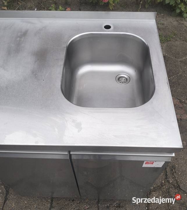 Zlew gastronomiczny 1komorowy zabudowany z Słupia Kapitulna