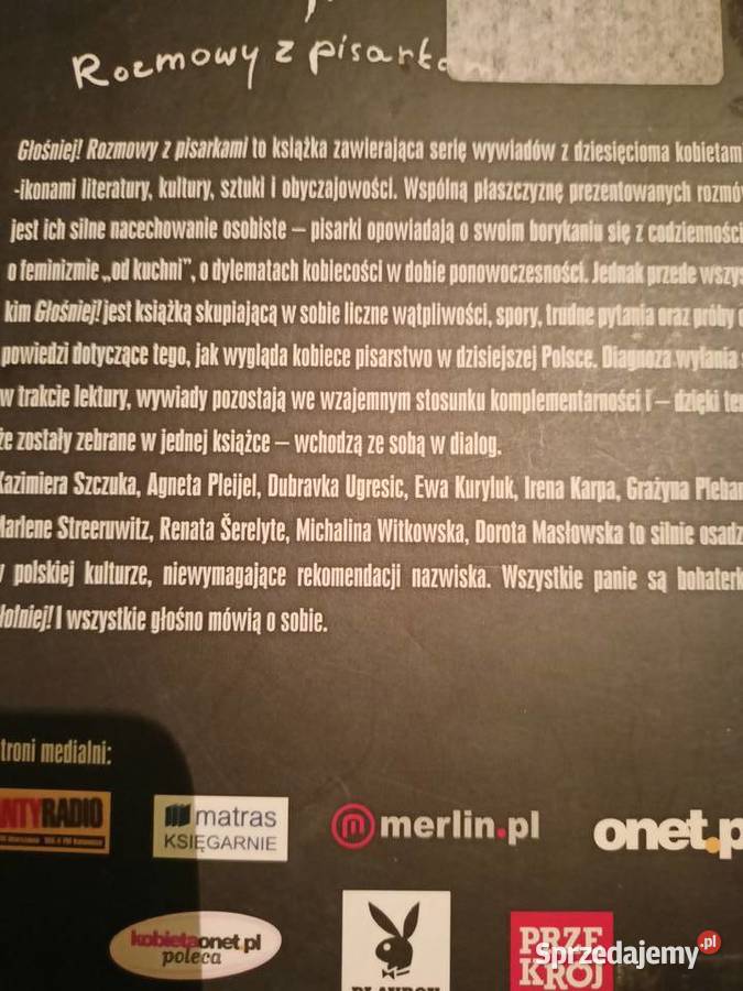 Głośniej rozmowy z pisarkami książki Warszawa