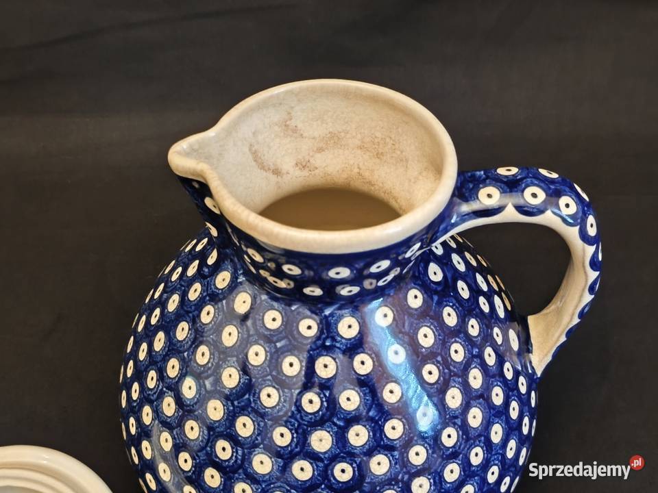 Duży dzbanek ceramika Bolesławiec Porcelana i szkło Chełm