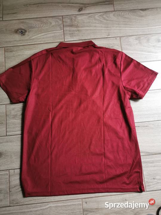 Koszulka Polo przewiewna regular fit L Czerwona Pozostałe śląskie Ruda Śląska sprzedam