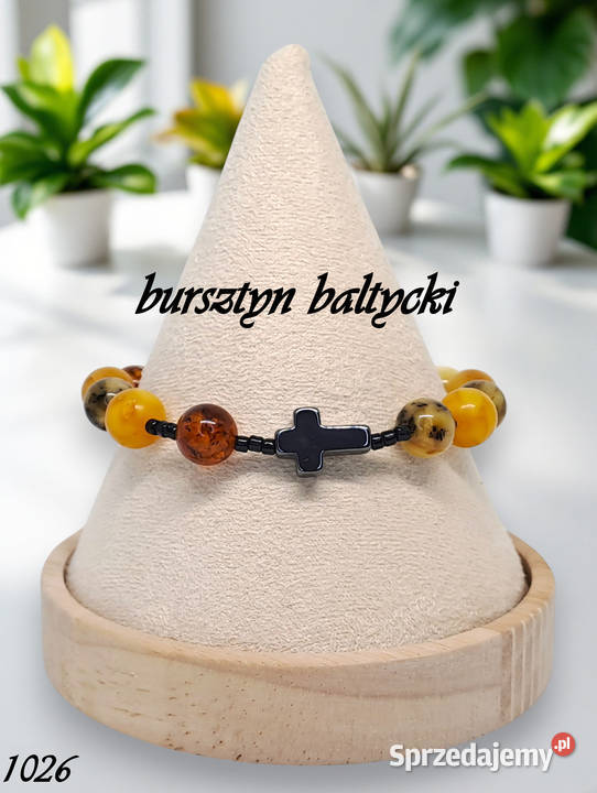Bransoletka różaniec dziesiątka różańca BURSZTYN Warszawa sprzedam