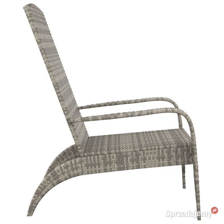 vidaXL Krzesło ogrodowe Adirondack szare z