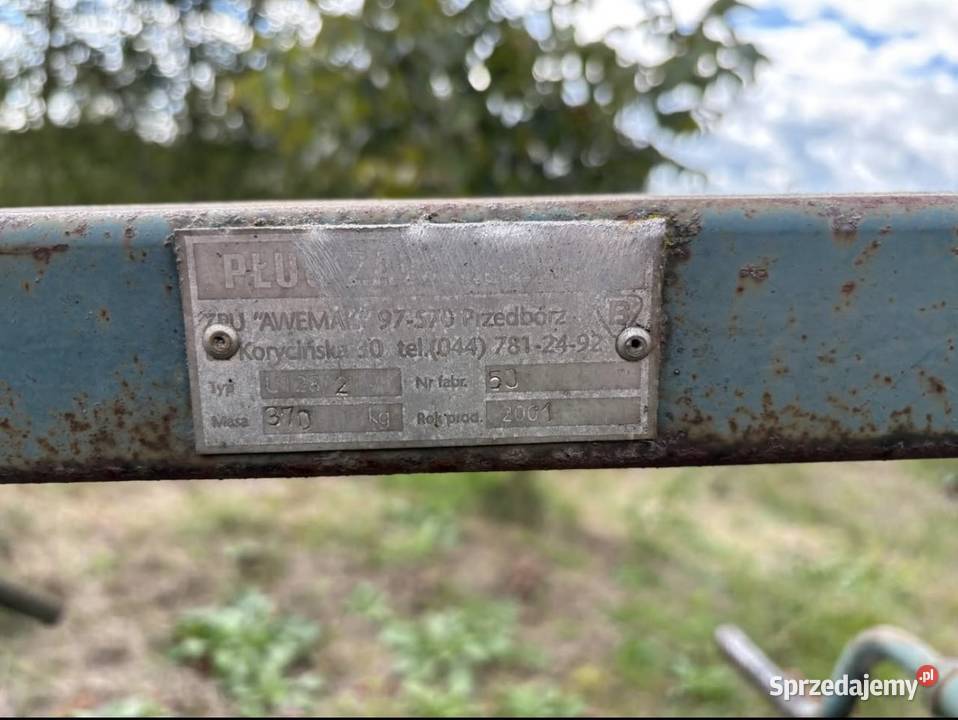 Pług 4 skibowy zagonowy Polski Awemak nieuszkodzony Pługi Królików