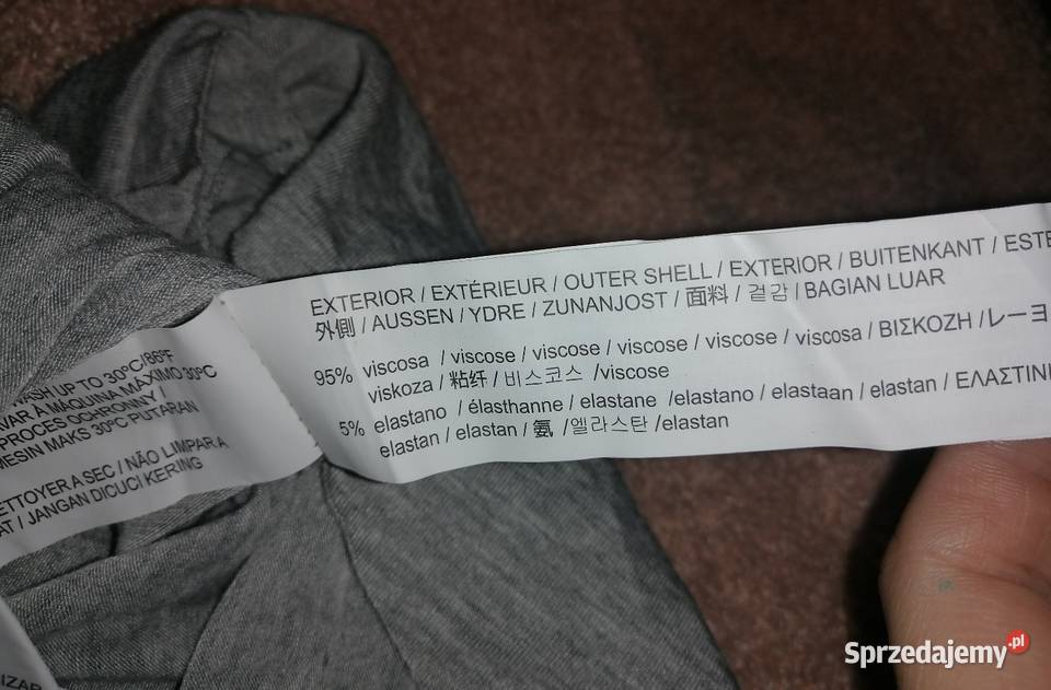 szara bluzka STRADiVARiUS wiskoza NOWA z metką M krótki Leszno