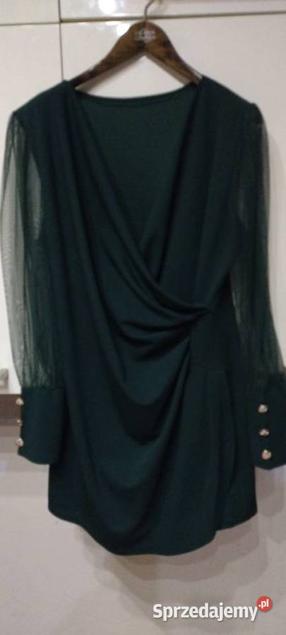 Sukienka w kolorze ciemnozielonym Spódnice i sukienki lubelskie Lublin