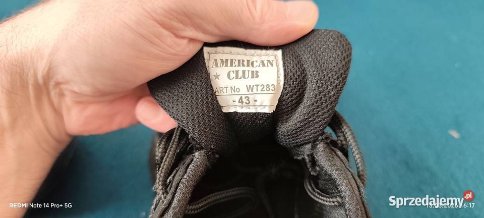 Buty męskie American Club rozmiar 43 czarne mazowieckie Warszawa