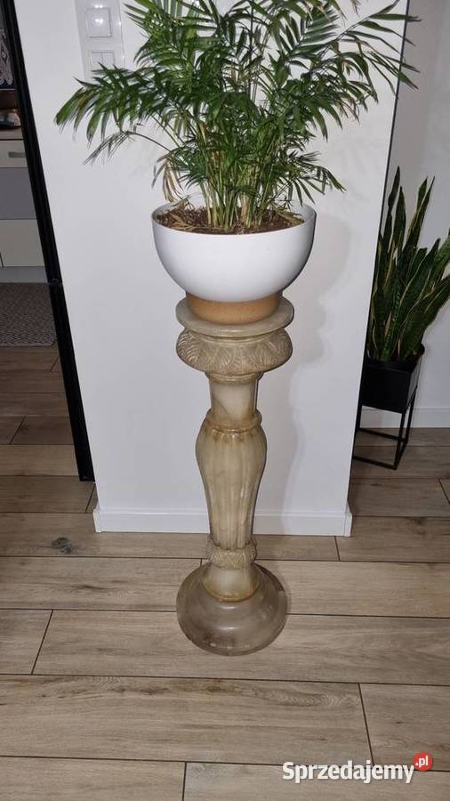 Kolumna Lampa Z Alabastru Porcelana i szkło Wola Podłężna