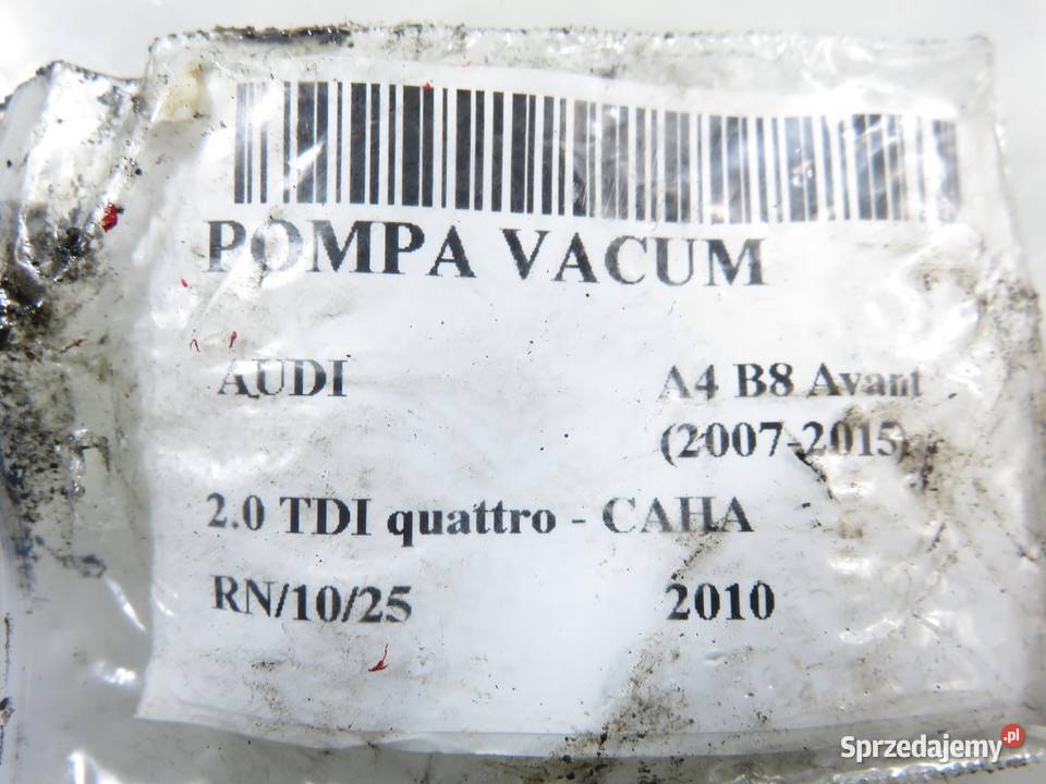 POMPA VACUM AUDI A4 B8 Avant 20072015 20 TDI Pompy podciśnieniowe sprzedam