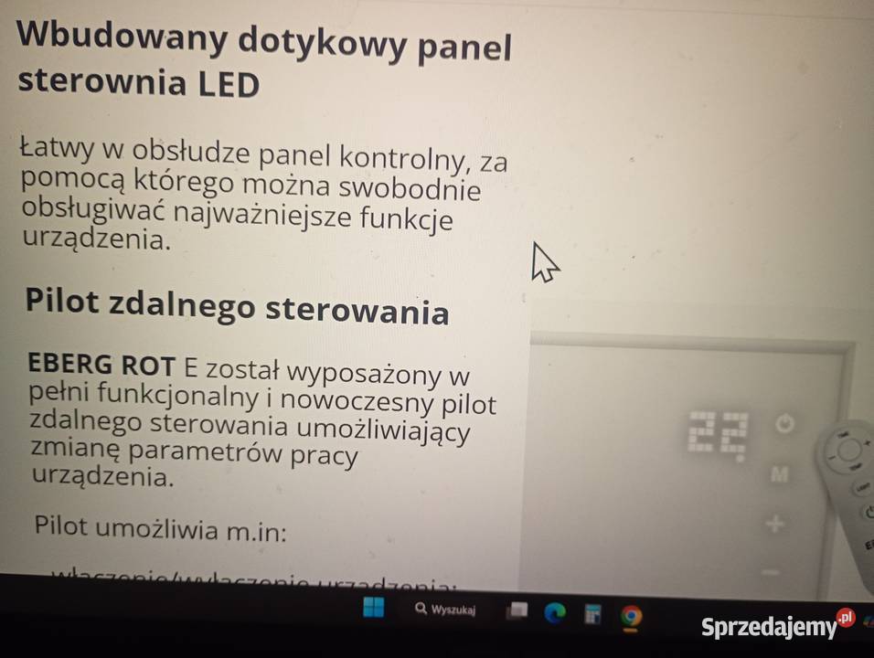 Grzejnik na podczerwień WiFi pilot 600watt dolnośląskie sprzedam