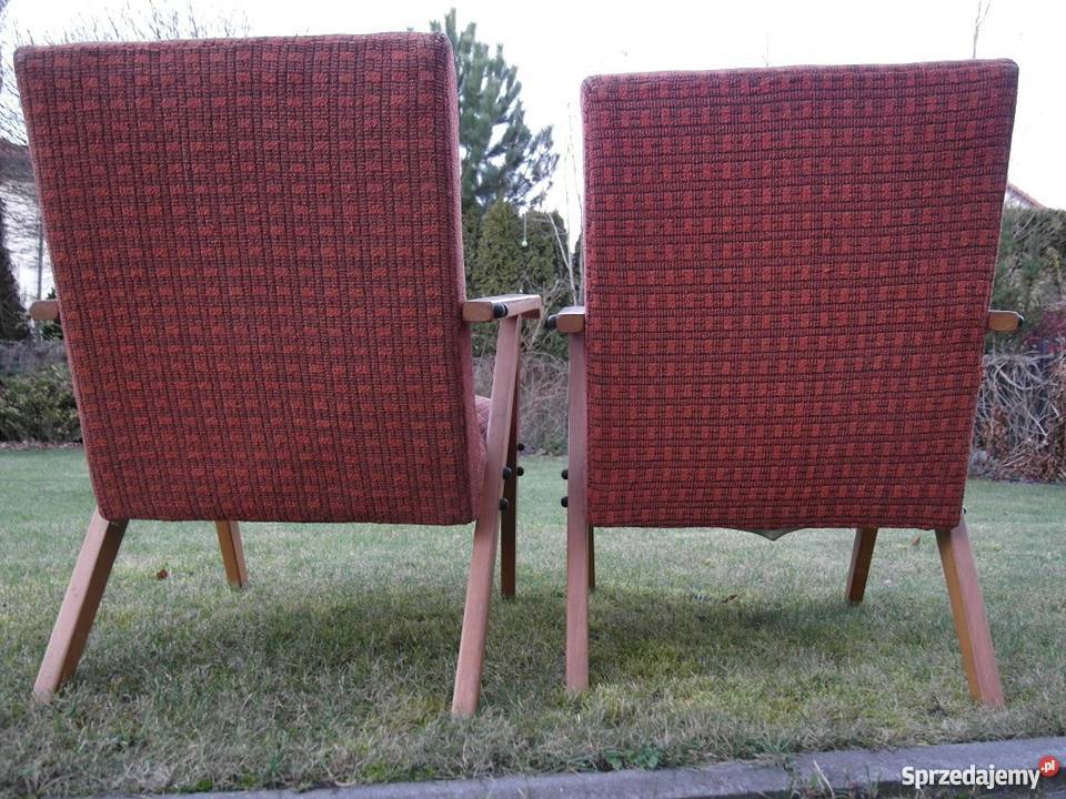 FOTELE vintage wczesne lata 60te PRL nie model Izabelin