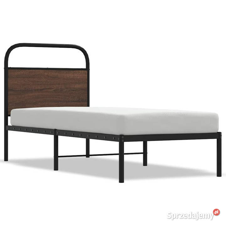 Łóżko bez materaca brązowy dąb 75x190 WM4100297 sprzedam
