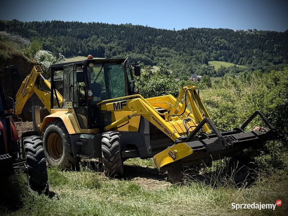 Usługi koparko ładowarką Wykopy, roboty ziemne Pisarzowa