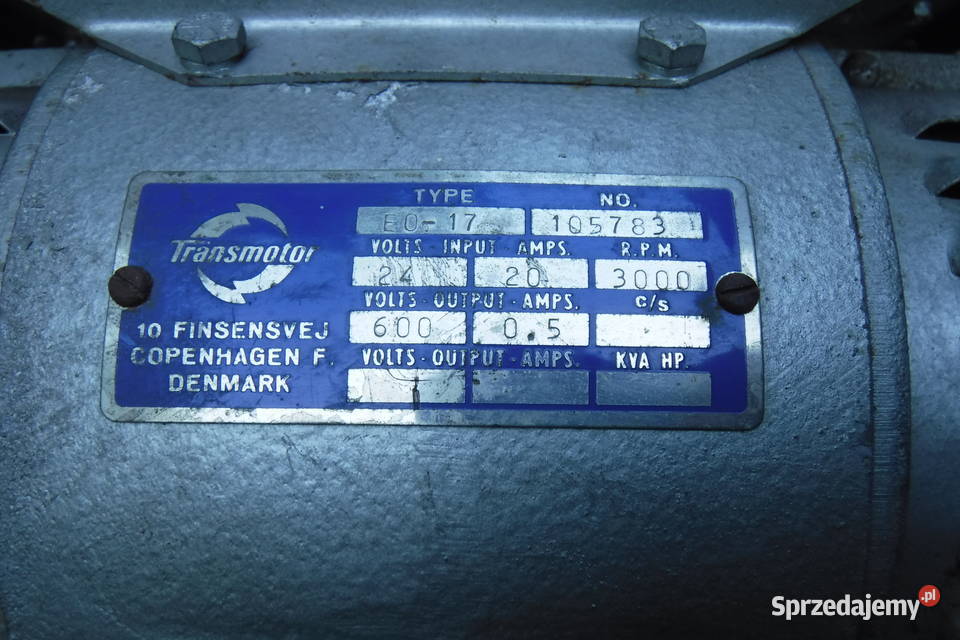 EO17 Transmotor E017 Single armature converter Otwock