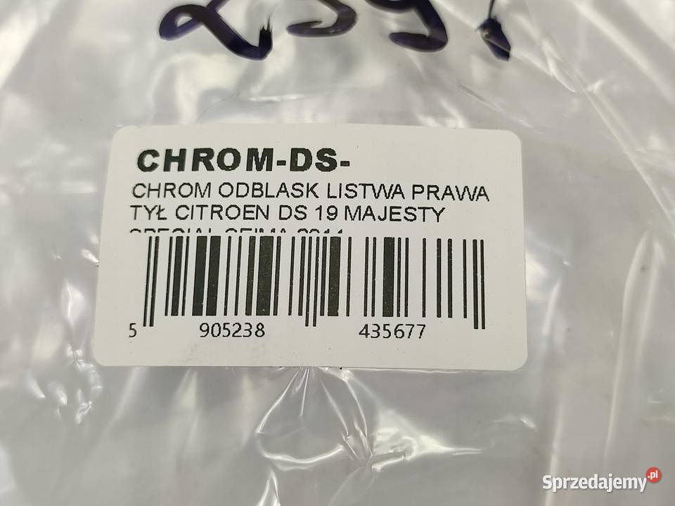 CHROM LISTWA ODBLASK CITROEN DS 19 20 21 SEIMA sprzedam
