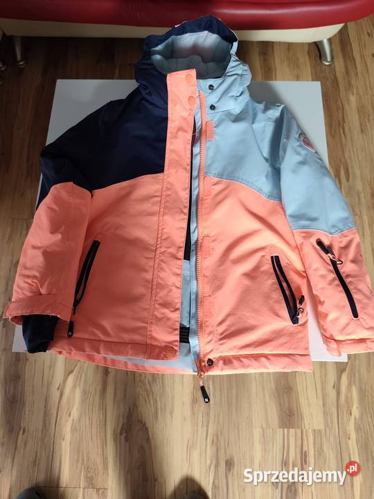 Kurtka North Vile chłopięca pomarańcz błękit