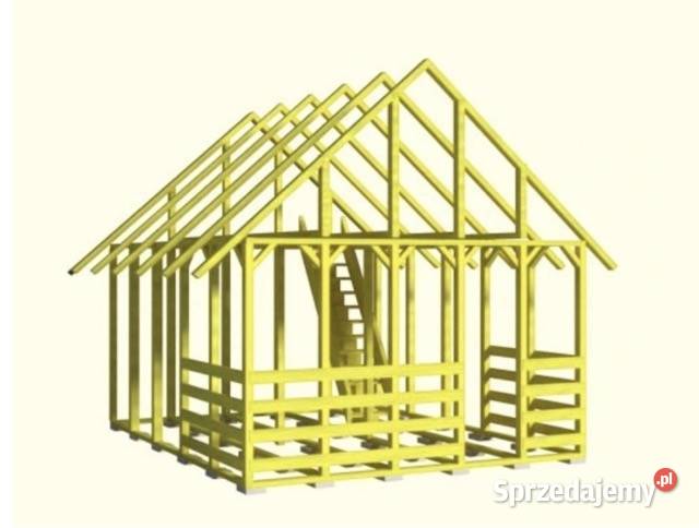 Konstrukcja szkieletowa drewniana domku Poddasze Drewno konstrukcyjne podkarpackie