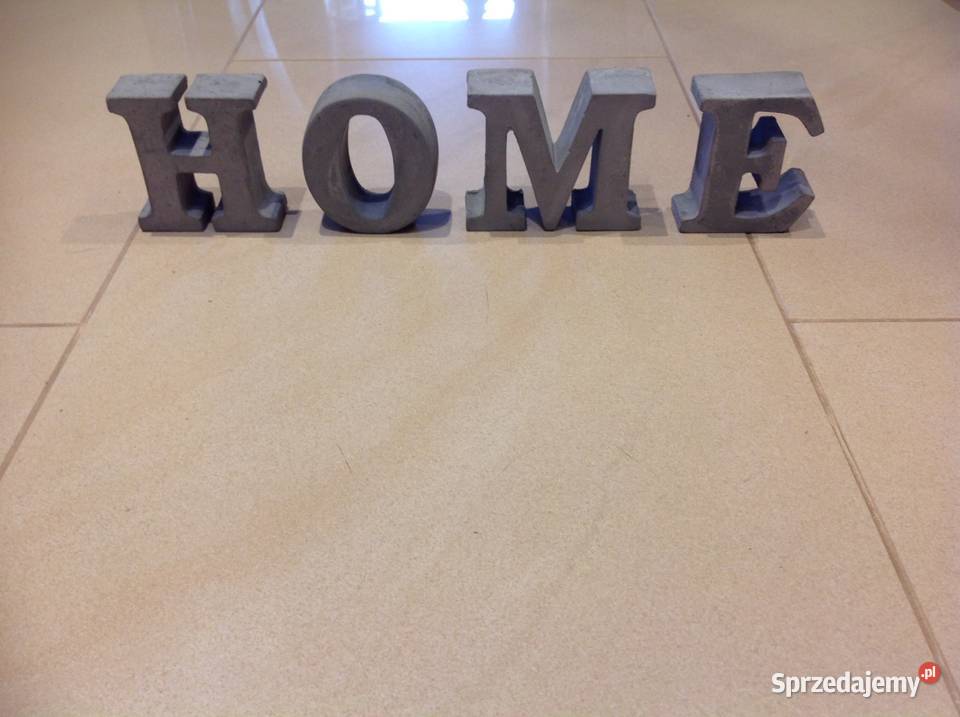 Litery Betonowe HOME Nowa Sól