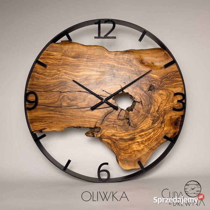 drewniane zegary na ścianę indywidualne Zegary Pobiedziska