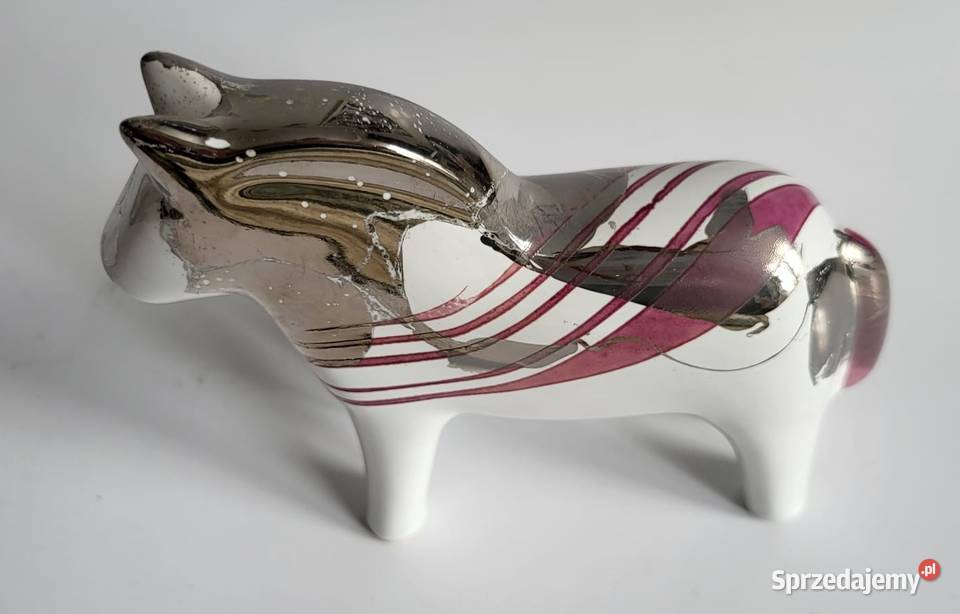 Figurka Konik Koń ceramiczny ręcznie malowany Sierakowice