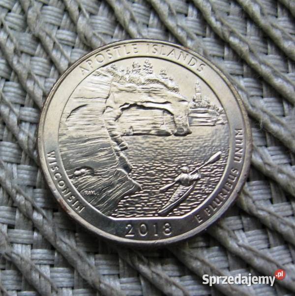 USA 14 Dolara 2018r D Apostle Island Ładna Kalisz