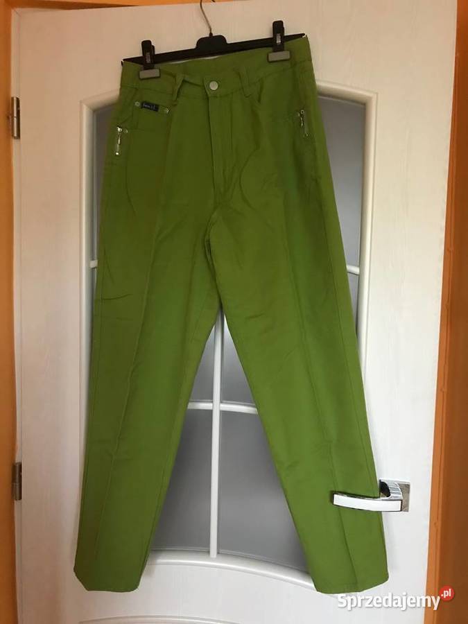 Spodnie w kolorze zielonym r 38 Zbąszynek