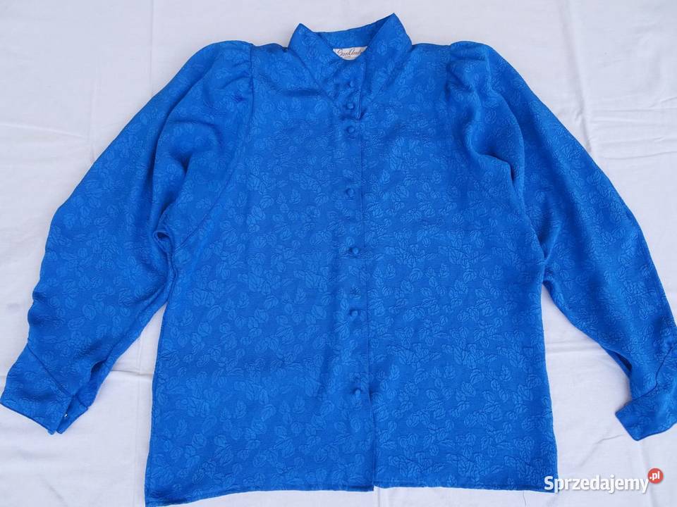 Elegancka Koszula Wytłaczana BUFKI 38 USA niebieski małopolskie Nowy Sącz sprzedam