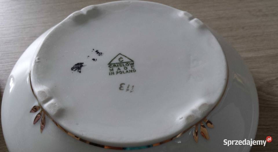 Puzderko Ćmielów Miłość Wiedeńska Lata 60te Porcelana i szkło