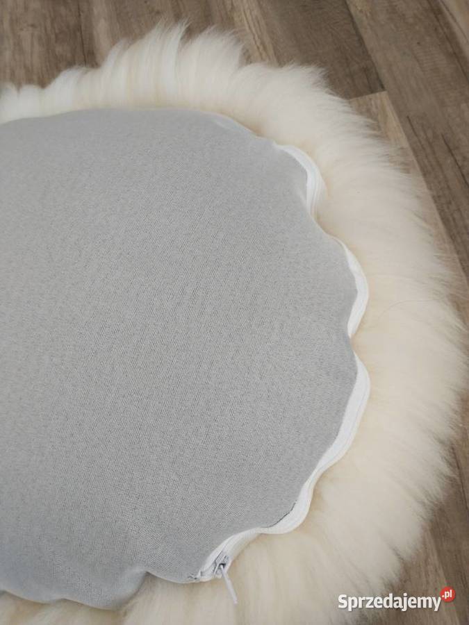 Poduszki Okrągłe Skóra Owcza Naturalna Poduszka małopolskie Szaflary