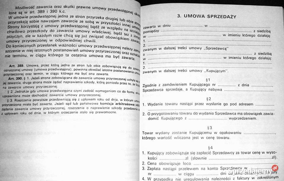 Wzory umów dotyczących działalności gospodarczej Pozostałe Chełm