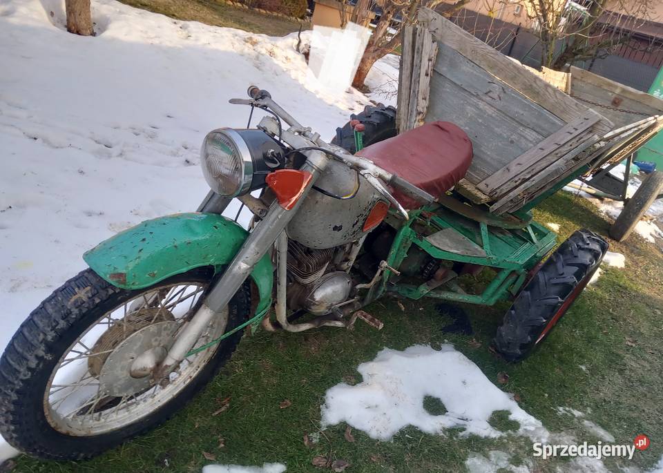 Trójkołowiec Wsk 125 Wsteczny bieg Stan Solidny Krosno