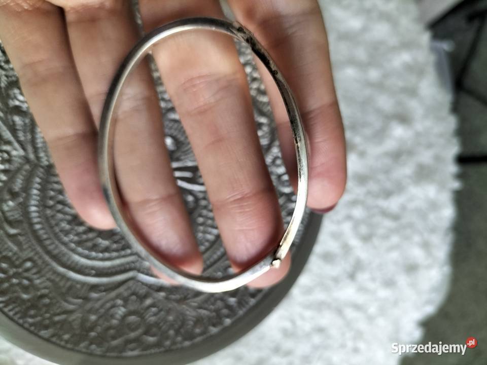 Stara orientalna bransoleta z alpaki Meksyk Warszawa