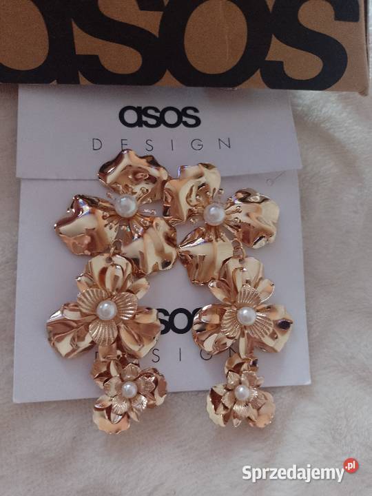 ASOS Długie Bogato zdobione kolczyki z Londynu Galanteria i dodatki Kraków
