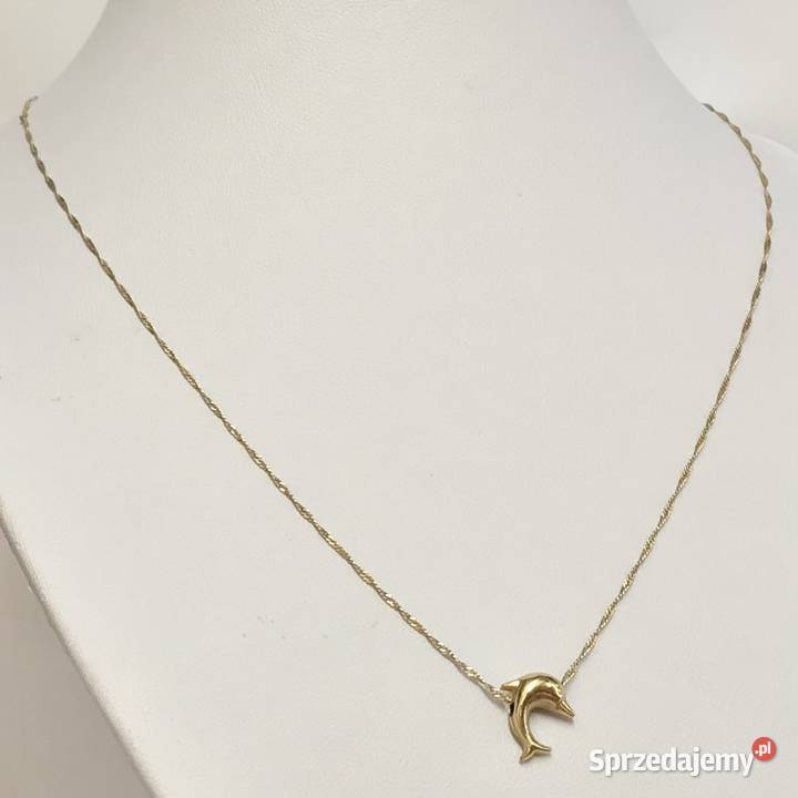Złoty ŁAŃCUSZEK NASZYJNIK damski 18K splot mazowieckie Warszawa