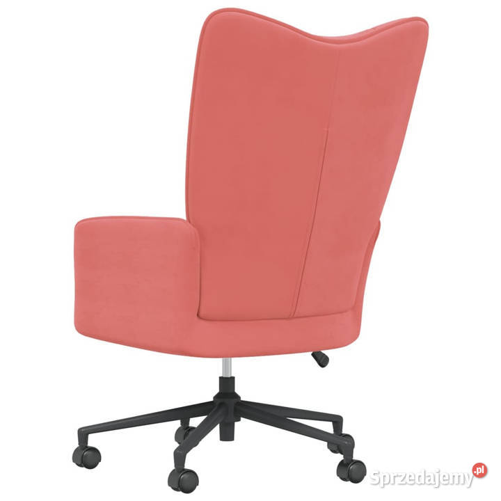 Fotel różowy obity aksamitem WM328176 Warszawa