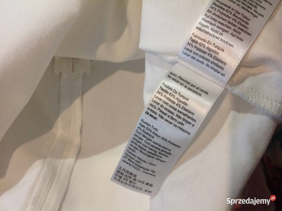 Biała Mini Sukienka Jeans TOPSHOP r XS nowa