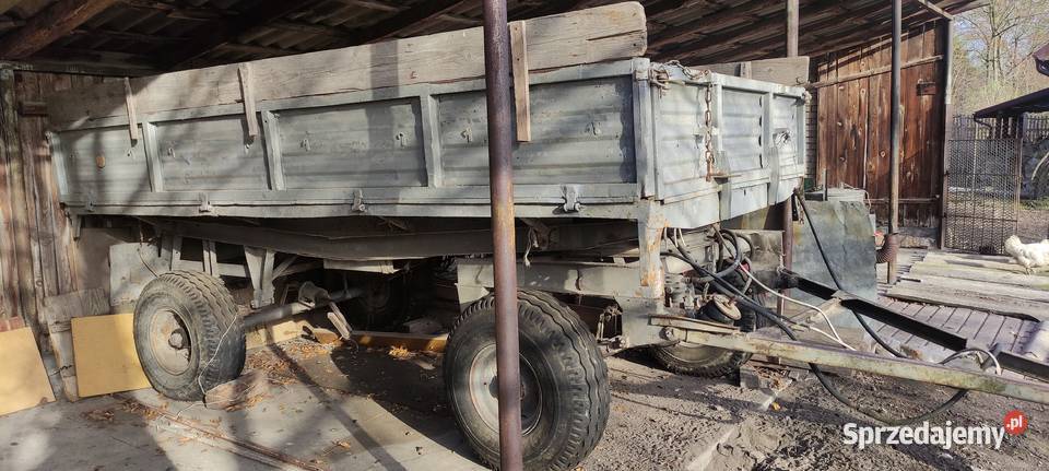 Sprzedam przyczepe wywrotke na 3 strony Kije sprzedam