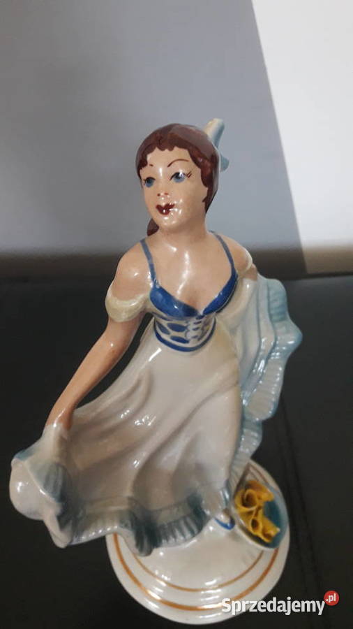 Figurka porcelanowa tancerka Steatyt Zygmunt Porcelana i szkło Janów Lubelski