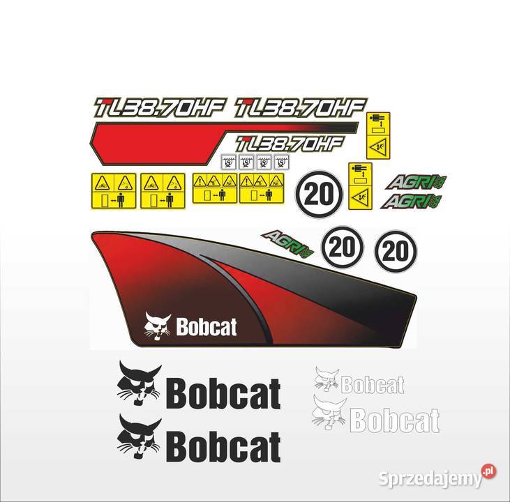 Naklejki na bobcat TL 3870 HF AGRI MOCNE I Pleszew