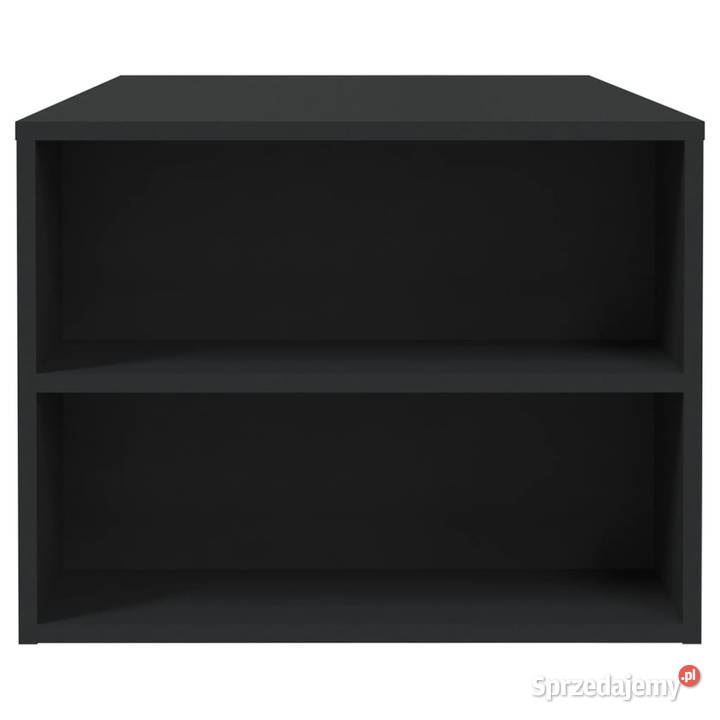 Stolik kawowy czarny 102x55x42 materiał Warszawa