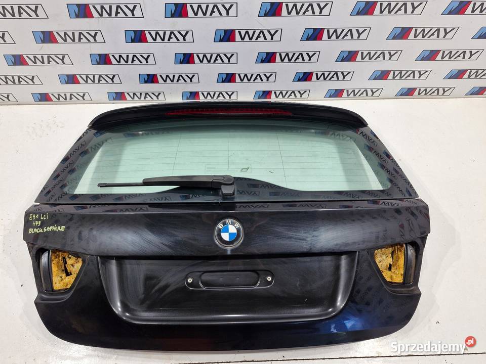 BMW E91 LCI KLAPA BAGAŻNIKA TYŁ TYLNA 475 BLACK osobowe