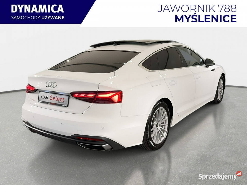Audi A5 Sportback VAT 23 35TFSI 150 Stronic 2022 łopatki zmiany biegów Myślenice
