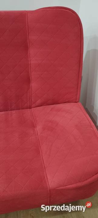 Łóżko sofa wersalka rozkładana czerwona 120x200 200cm