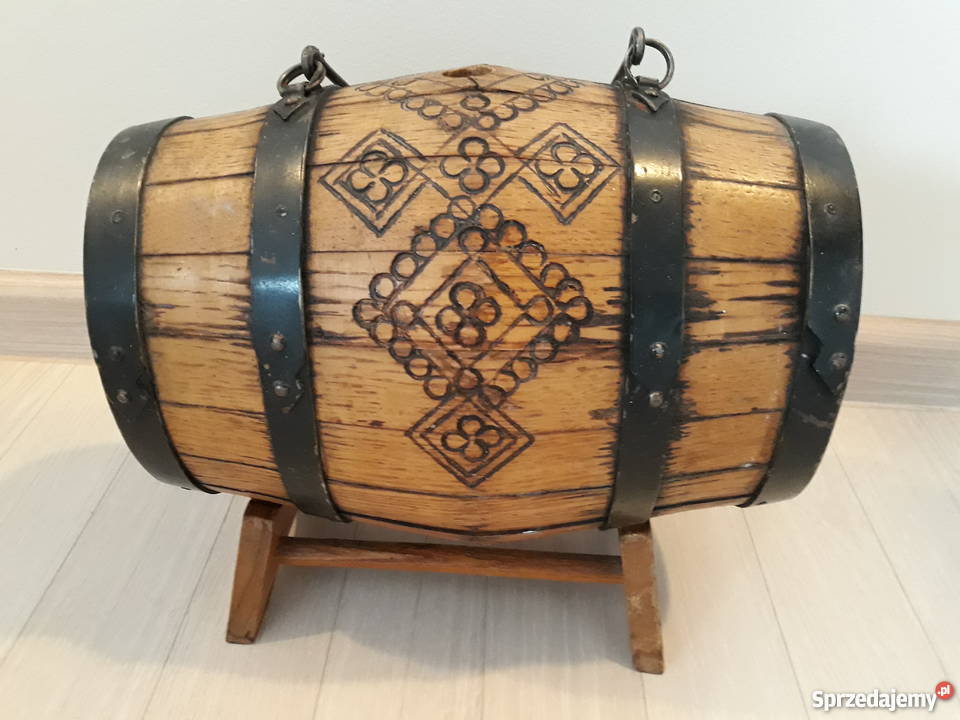beczułka drewniana unikatowa ozdoba dekoracja pomorskie sprzedam