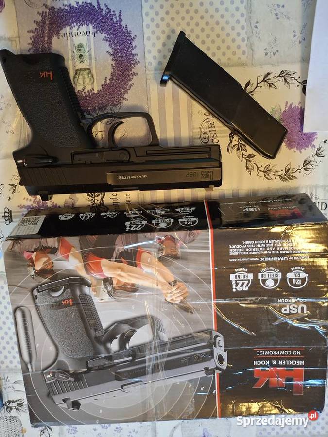 Nowy HK USP 45mm Pistolet Wiatrowka 1500 BB 20 Borne Sulinowo