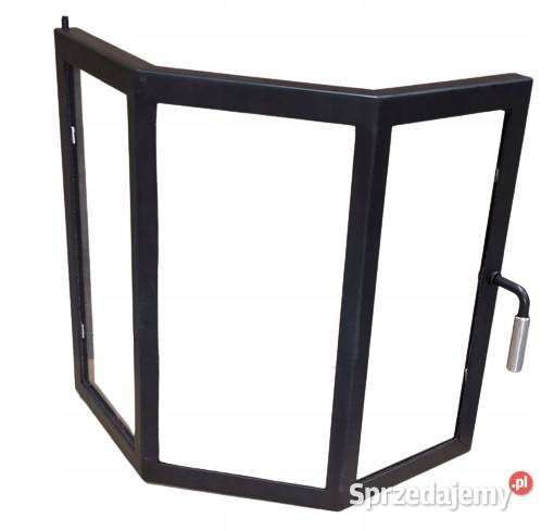 Przeróbka drzwiczek do kominka szkło gięte Skawina