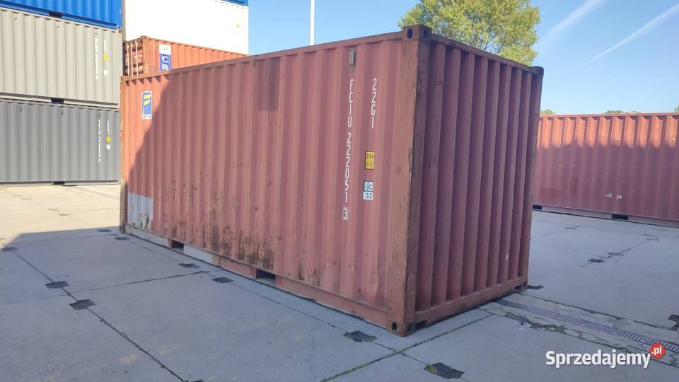 Kontener morski 20 DV 6 metrów używany sprawny pomorskie Stegna sprzedam